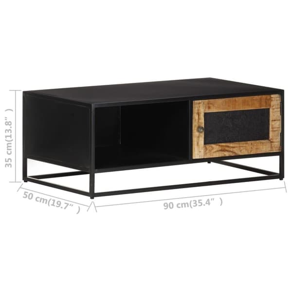 vidaXL sofabord 90x50x35 cm ru mangotræ