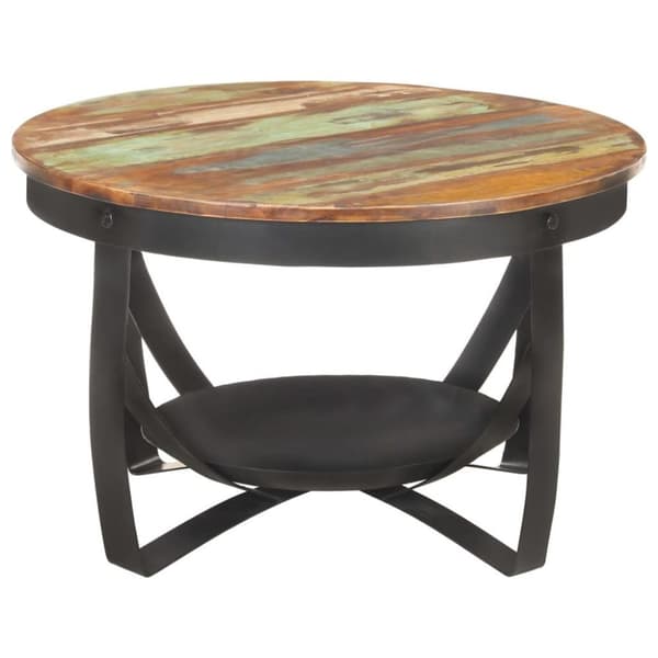vidaXL Sofabord Ø68x43 cm gjennvunnet heltre change2