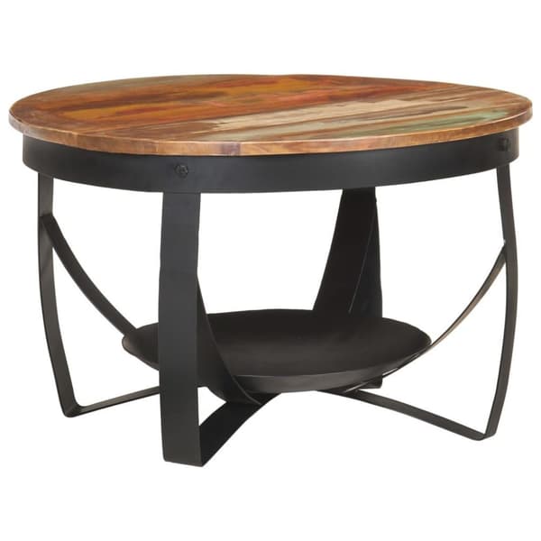vidaXL Sofabord Ø68x43 cm gjennvunnet heltre change2