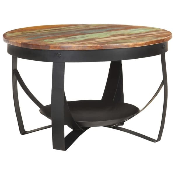 vidaXL Sofabord Ø68x43 cm gjennvunnet heltre change2