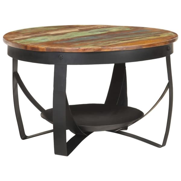 vidaXL Sofabord Ø68x43 cm gjennvunnet heltre change2