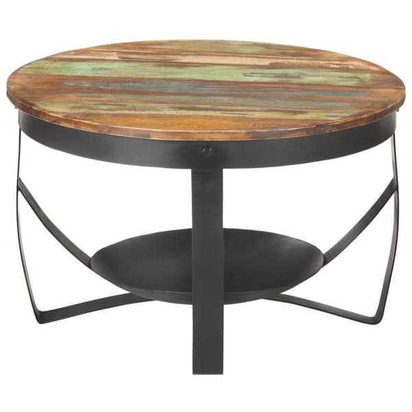 vidaXL Sofabord Ø68x43 cm gjennvunnet heltre change2