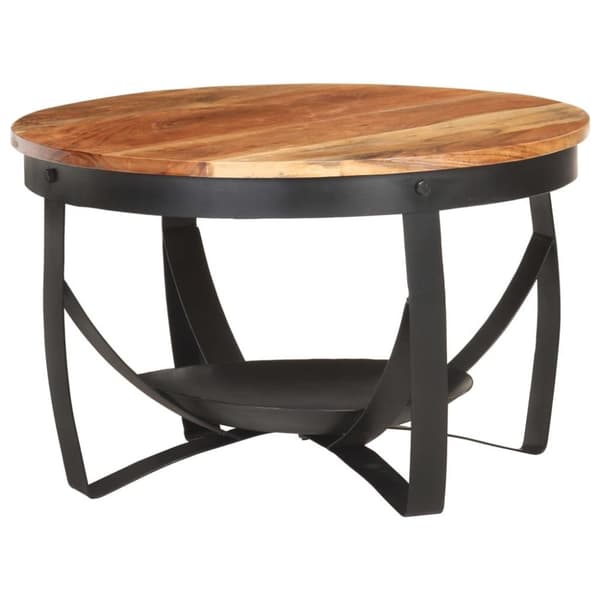 vidaXL Sofabord Ø68x43 cm heltre akasie change2