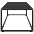 Miniatyrbilde 3 av 6: vidaXL Salongbord svart med svart glass 120x50x35 cm