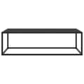 Miniatyrbilde 2 av 6: vidaXL Salongbord svart med svart glass 120x50x35 cm