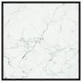 Miniatyrbild 3 av 6: vidaXL Soffbord med svart vit marmor glas 80x80x35 cm