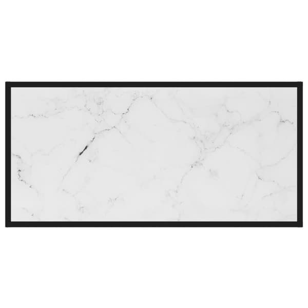 vidaXL Sohvapöytä valkoinen 100x50x35 cm karkaistu lasi