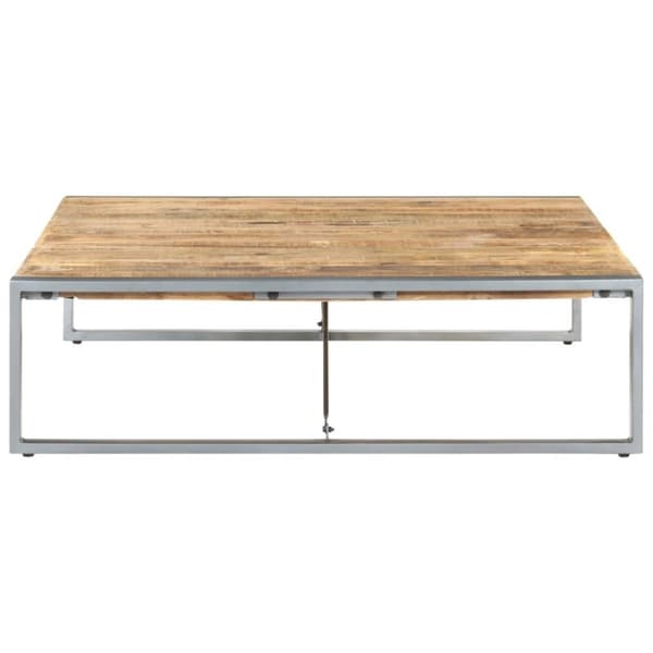 vidaXL Sofabord 140x140x40 cm grovt mangotre change2
