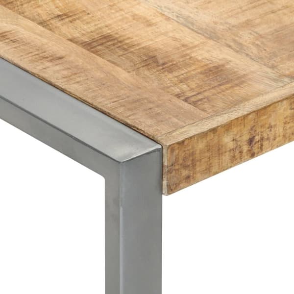 vidaXL Sofabord 140x140x40 cm grovt mangotre change2