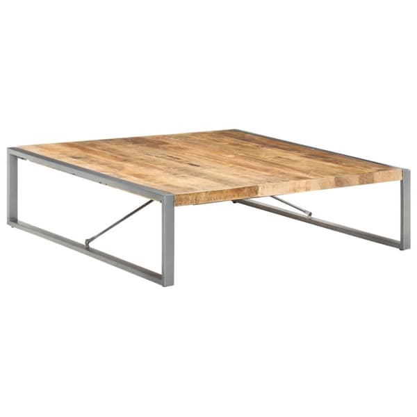 vidaXL Sofabord 140x140x40 cm grovt mangotre change2