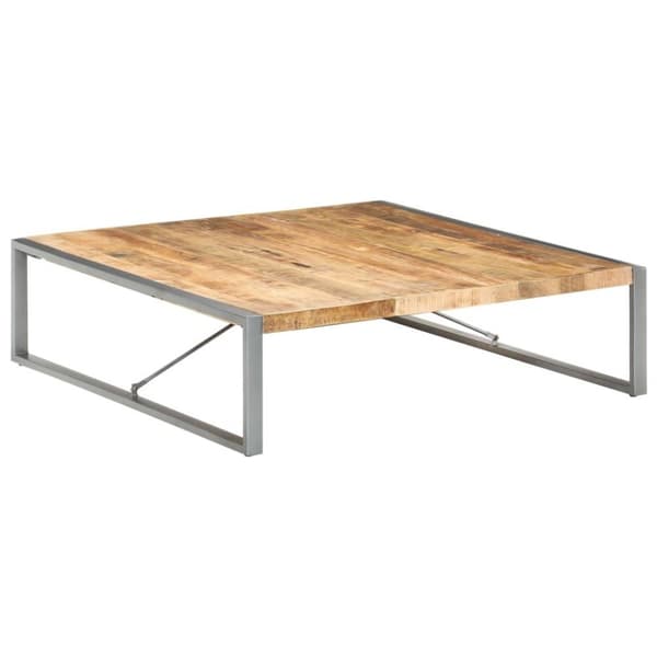 vidaXL Sofabord 140x140x40 cm grovt mangotre change2