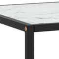 Miniatyrbillede 5 af 7: vidaXL sofabord 100x50x35 cm hvidt marmorglas sort
