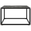 Miniatyrbillede 2 af 5: vidaXL sofabord 60x60x35 cm marmorglas sort