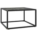Miniatyrbillede 1 af 5: vidaXL sofabord 60x60x35 cm marmorglas sort