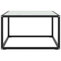 Miniatyrbillede 2 af 6: vidaXL sofabord 60x60x35 cm hvidt marmorglas sort
