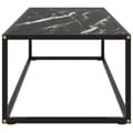 Miniatyrbillede 3 af 6: vidaXL sofabord 120x50x35 cm marmorglas sort