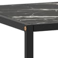 Miniatyrbillede 5 af 6: vidaXL sofabord 120x50x35 cm marmorglas sort