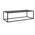Miniatyrbillede 6 af 6: vidaXL sofabord 120x50x35 cm marmorglas sort