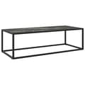 Miniatyrbillede 1 af 6: vidaXL sofabord 120x50x35 cm marmorglas sort