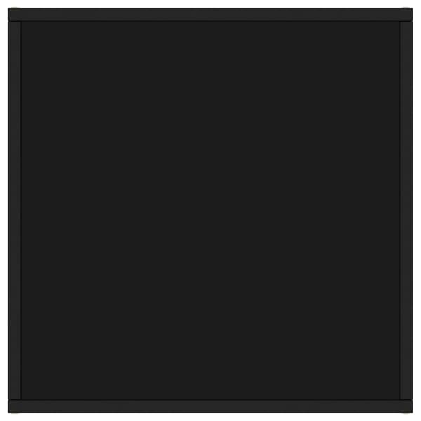 vidaXL sofabord 60x60x35 cm glas sort