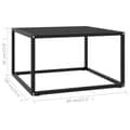 Miniatyrbillede 5 af 5: vidaXL sofabord 60x60x35 cm glas sort