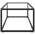 Miniatyrbillede 3 af 6: vidaXL sofabord 100x50x35 cm hærdet glas sort