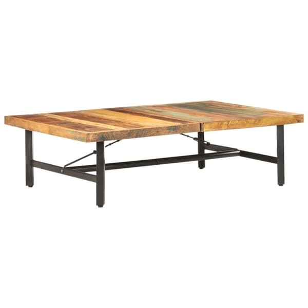 vidaXL sofabord 142x90x42 cm massivt genbrugstræ