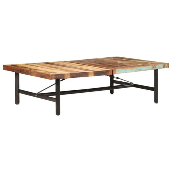 vidaXL sofabord 142x90x42 cm massivt genbrugstræ