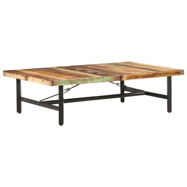 vidaXL sofabord 142x90x42 cm massivt genbrugstræ