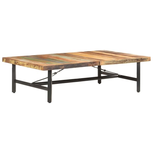 vidaXL Sohvapöytä 142x90x42 cm kierrätetty täyspuu