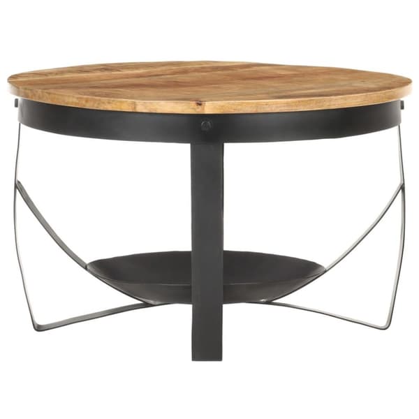vidaXL sofabord Ø68x43 cm ru mangotræ