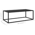 Miniatyrbillede 6 af 6: vidaXL sofabord 100x50x35 cm glas sort