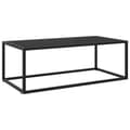 Miniatyrbillede 1 af 6: vidaXL sofabord 100x50x35 cm glas sort