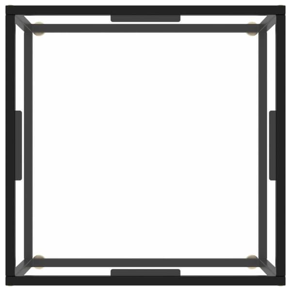 vidaXL Sohvapöytä musta karkaistu lasi 60x60x35 cm