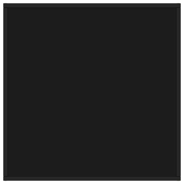 vidaXL sofabord 80x80x35 cm glas sort