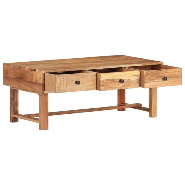 vidaXL sofabord 100x50x40 cm massivt akacietræ