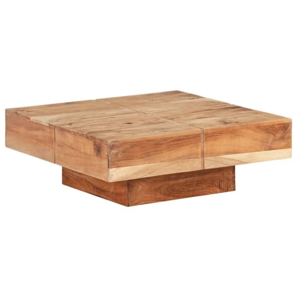 vidaXL Soffbord 80x80x28 cm massivt akaciaträ
