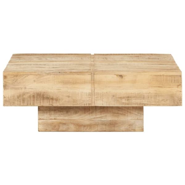 vidaXL Salongbord 80x80x28 cm heltre mango
