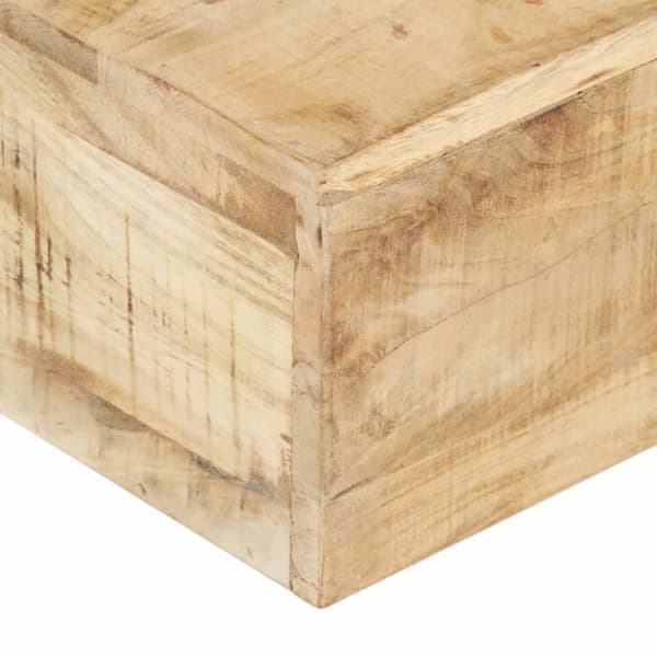 vidaXL Salongbord 80x80x28 cm heltre mango