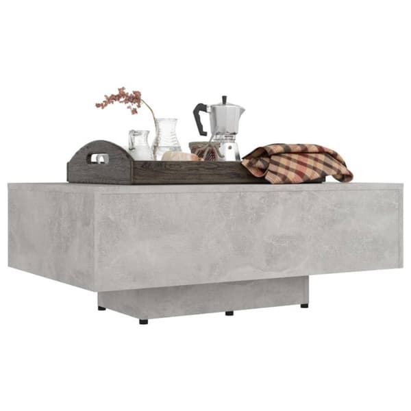 vidaXL Salongbord betonggrå 85x55x31 cm sponplate
