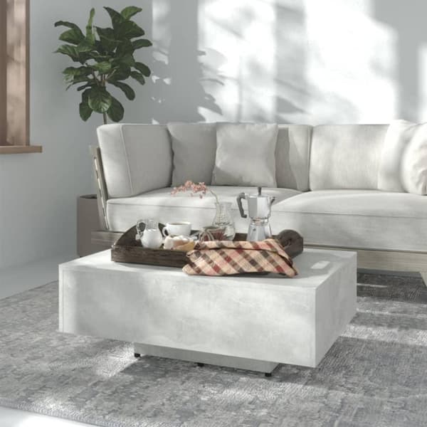 vidaXL Salongbord betonggrå 85x55x31 cm sponplate