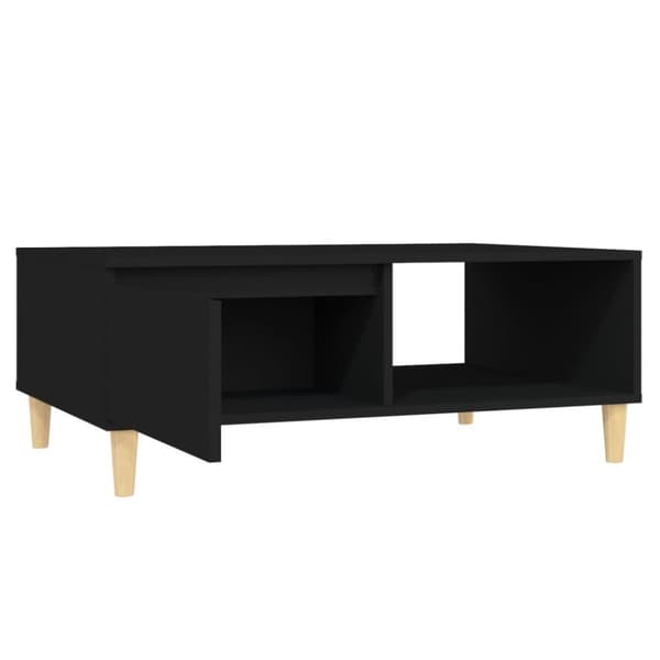vidaXL Sohvapöytä musta 90x60x35 cm lastulevy