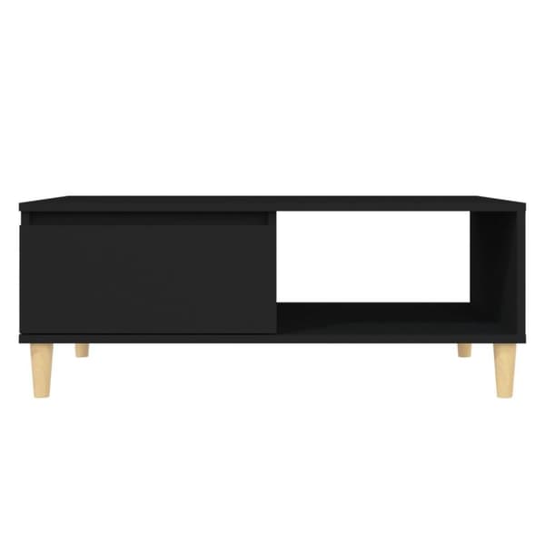 vidaXL Sohvapöytä musta 90x60x35 cm lastulevy