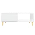Miniatyrbilde 6 av 10: vidaXL Salongbord høyglans hvit 90x60x35 cm sponplate