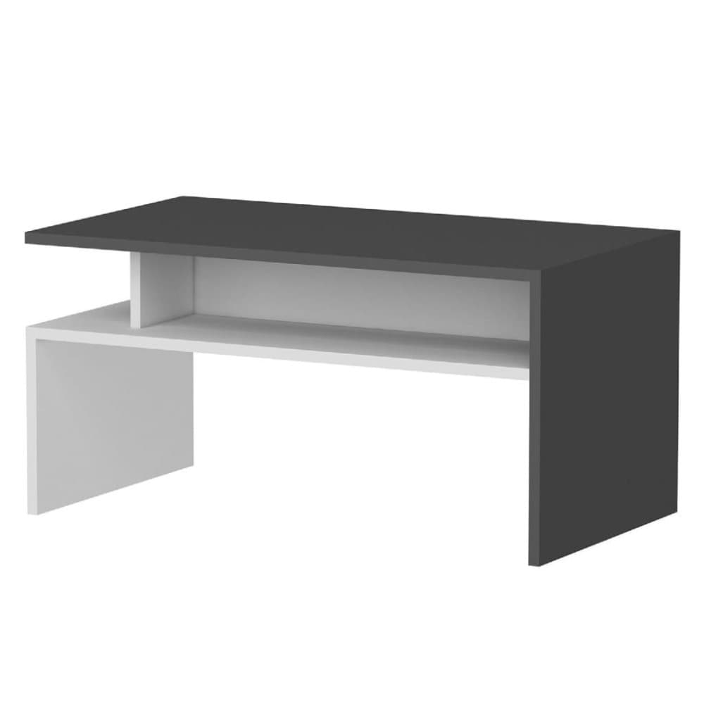 Homemania Soffbord Ada 90x50x43 cm vit och antracit