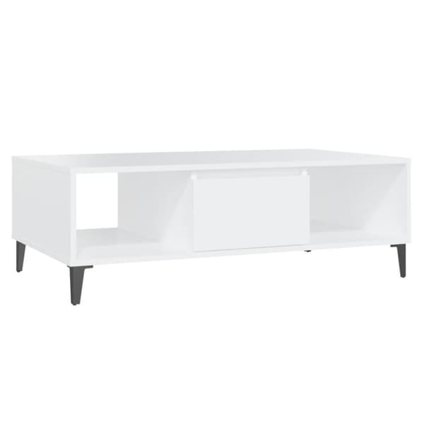 vidaXL Sohvapöytä valkoinen 103,5x60x35 cm lastulevy