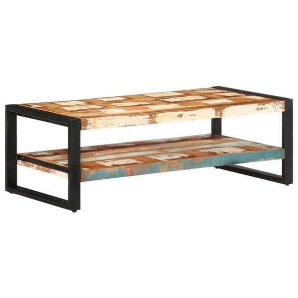 vidaXL Salongbord 120x60x40 cm gjenvunnet heltre