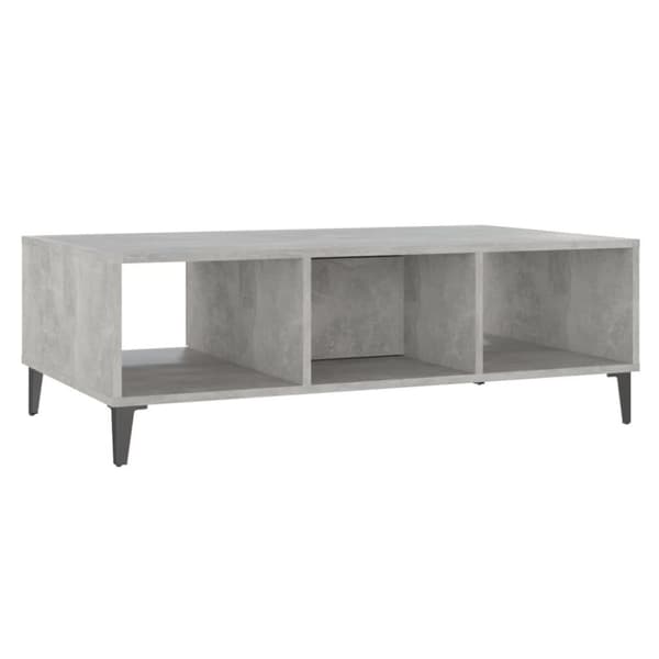 vidaXL sofabord 103,5x60x35 cm spånplade betongrå