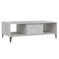 Miniatyrbillede 2 af 10: vidaXL sofabord 103,5x60x35 cm spånplade betongrå
