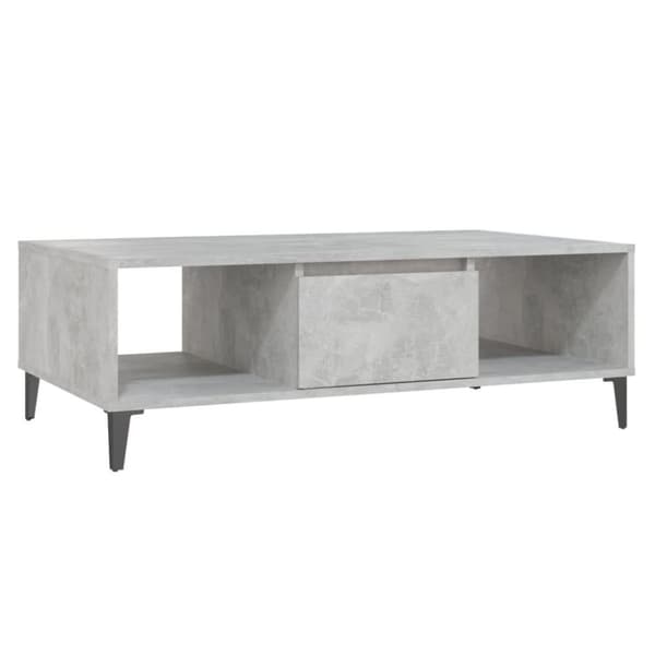 vidaXL sofabord 103,5x60x35 cm spånplade betongrå